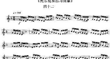 民乐视奏练习曲集(42—43)