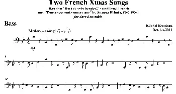 Two French Xmas Songs(贝司分谱)