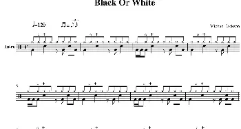 Michael Jackson - Black or white(爵士鼓谱)