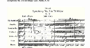 Symphony No.3 in Eb Major(attr.Abel)  K.1)