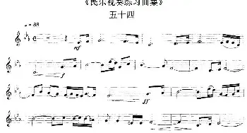 民乐视奏练习曲集(54—55)