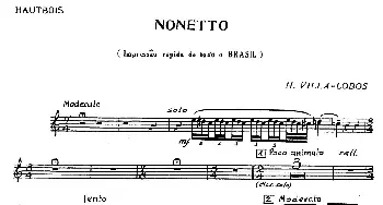 Nonetto(高音双簧管分谱)