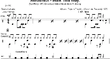 Aerosmith - Walk this way(爵士鼓谱)