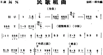 民歌组曲(民乐合奏)  伯廷·根生编曲