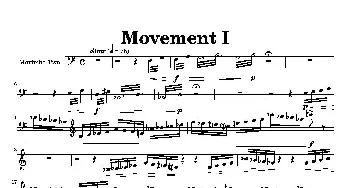 Movement(萨克斯四重奏与打击乐)(第二木琴分谱)