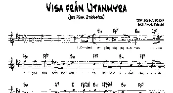 VISA FRAN UTANMYRA(降B爵士乐谱)