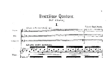 Piano Quartet No.2 in g Minor Op.45(g小调第二钢琴四重奏总谱)  加布里埃尔·福雷
