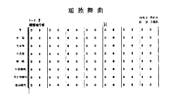 瑶族舞曲(民乐合奏总谱)  刘铁山 茅沅曲 彭修文