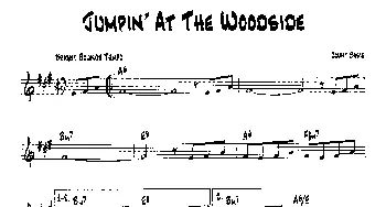 JUMPIN'AT THE WOODSIDE(降B爵士乐谱)