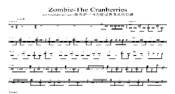 zombie(架子鼓谱)