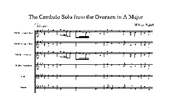 The Cembalo Solo From the Overture in A Major(A大调大提琴协奏曲总谱)  Babell
