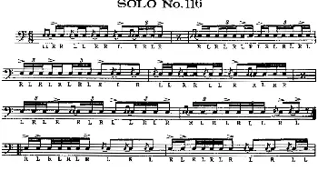 美国军鼓 SOLO No.116-120(爵士鼓谱)