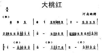 大桃红(河南曲牌)(笙)