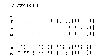 Könöwoulen II(非洲手鼓谱)