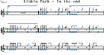 Linkin Park - In the end(爵士鼓谱)