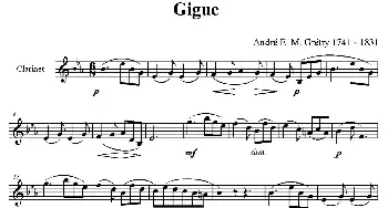 Gigue(单簧管)Grétry