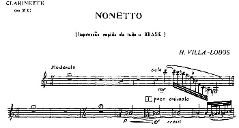 Nonetto(单簧管分谱)