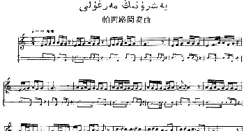 Ⅴ 潘吉尕木卡姆 255-264(主旋律谱)十二木卡姆