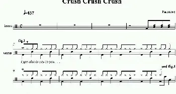 Paramore - Crush Crush Crush(爵士鼓谱)