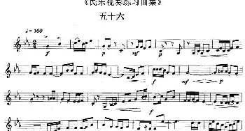 民乐视奏练习曲集(56—57)