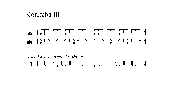 Konkoba III(非洲手鼓谱)