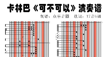 可不可以(拇指琴卡林巴琴演奏谱) 刘伟锋 刘伟锋