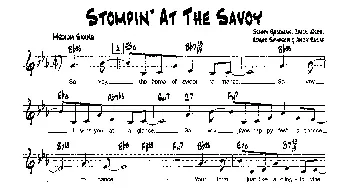 STOMPIN'AT THE SAVOY(降B爵士乐谱)