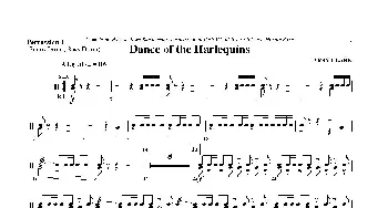 Dance of Harlequins(打击乐组Perc 1分谱)