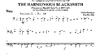 THE HARMONIOUS BLACKSMITH(贝司分谱)