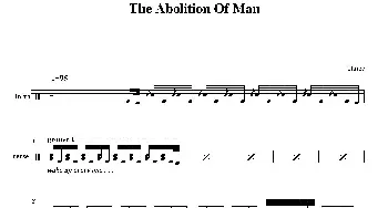 The Abolition of Man(鼓谱)