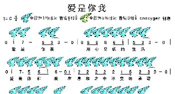 爱是你我(十二孔陶笛谱) 刀郎 刀郎