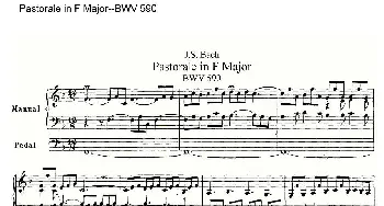 Pastorale in F Major--BWV 590(管风琴)