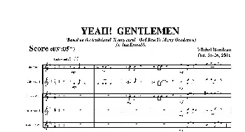 YEAH! GENTLEMEN(总谱)