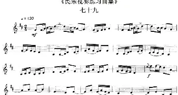 民乐视奏练习曲集(79—80)