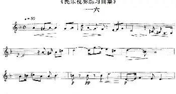 民乐视奏练习曲集(116—118)