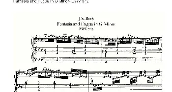  Fantasia and Fugue in G Minor--BWV 542 (管风琴谱)ohann Sebastian Bach ([德] 约翰·塞巴斯蒂安·巴赫）