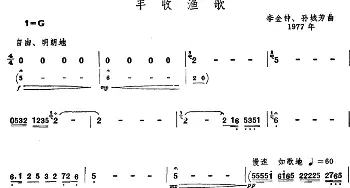 丰收渔歌(唢呐谱)李金钟 孙城芳