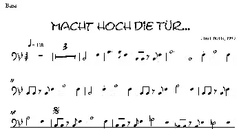 Macht Hoch Die Tru…(贝司分谱)