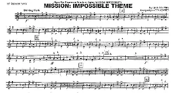 MISSION:IMPOSSIBLE THEME(分谱 次中音萨克斯)