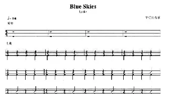 Blue Skies(架子鼓谱)