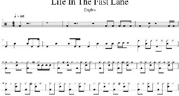 Eagles - Life in the fast lane(爵士鼓谱)