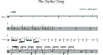 The Zephyr song(鼓谱)