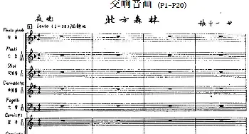 交响音画 北方森林(总谱P1-20)  张千一