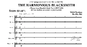 THE HARMONIOUS BLACKSMITH(总谱)