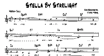 STELLA BY STARLIGHT(降B爵士乐谱)