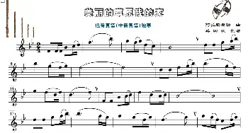 美丽的草原我的家(低音（中音)直笛谱）