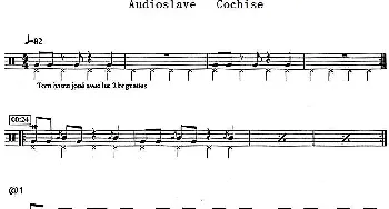 Audioslave - Cochise(爵士鼓谱)
