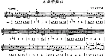 加沃特舞曲(口风琴 线简谱混排版)[法]戈塞克