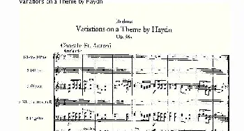 Variations on a Theme by Haydn 海顿主旋律变奏曲(一)