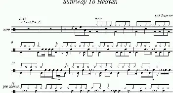 Led Zeppelin-Stairway to heaven(爵士鼓谱)